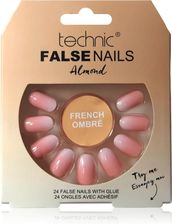 Zdjęcie Technic Cosmetics False Nails Almond Sztuczne Paznokcie French Ombré 24Szt. - Swarzędz