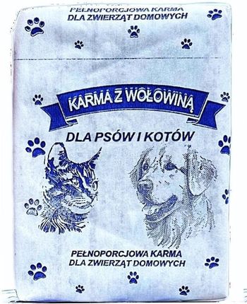 Barf Mięso Wołowe Extra Mrożone Karma Dla Psa I Kota 10Kg