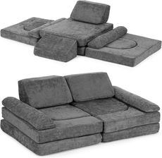 Zdjęcie Ecotoys Sofa Składana Modułowa Dla Dzieci 2 Osobowa Szara - Dobra