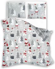Zdjęcie Faro Scandic Śnieżny Las 2-Częściowy Komplet Pościeli Bawełna 140x200cm - Mikołów