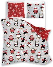Zdjęcie Faro Scandic Pingwinki 2-Częściowy Komplet Pościeli Bawełna 140x200cm - Poniec