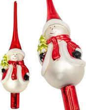 Zdjęcie Christmas Decoration Czubek Bałwan 28.5cm Czerwony - Zielona Góra