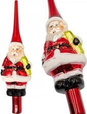 Zdjęcie CHRISTMAS DECORATION Czubek Mikołaj 28.5cm Czerwony - Szczebrzeszyn