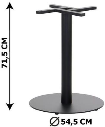 Podstawa stolika SH-5001-8/B, fi 54,5 cm, wysokość 71,5 cm (stelaż stolika), kolor czarny