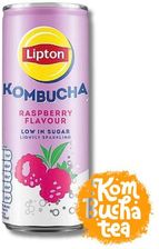 Zdjęcie Lipton Kombucha Raspberry napój lekko gazowany 250ml - Tykocin