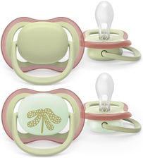 Zdjęcie PHILIPS AVENT Pacifier Ultra Air 6-18M 2szt. SCF087/18 zielony/listki - Andrychów