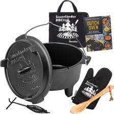 Zdjęcie Skandika Żeliwny Emaliowany Garnek Kociołek Kempingowy Bbcrew Dutch Oven 10,25L - Stargard