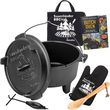 Skandika Żeliwny Emaliowany Garnek Kociołek Kempingowy Bbcrew Dutch Oven 10,25L