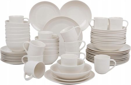Ambition Serwis Obiadowo-Kawowy Porcelanowy Linea 12 Osób 60el.