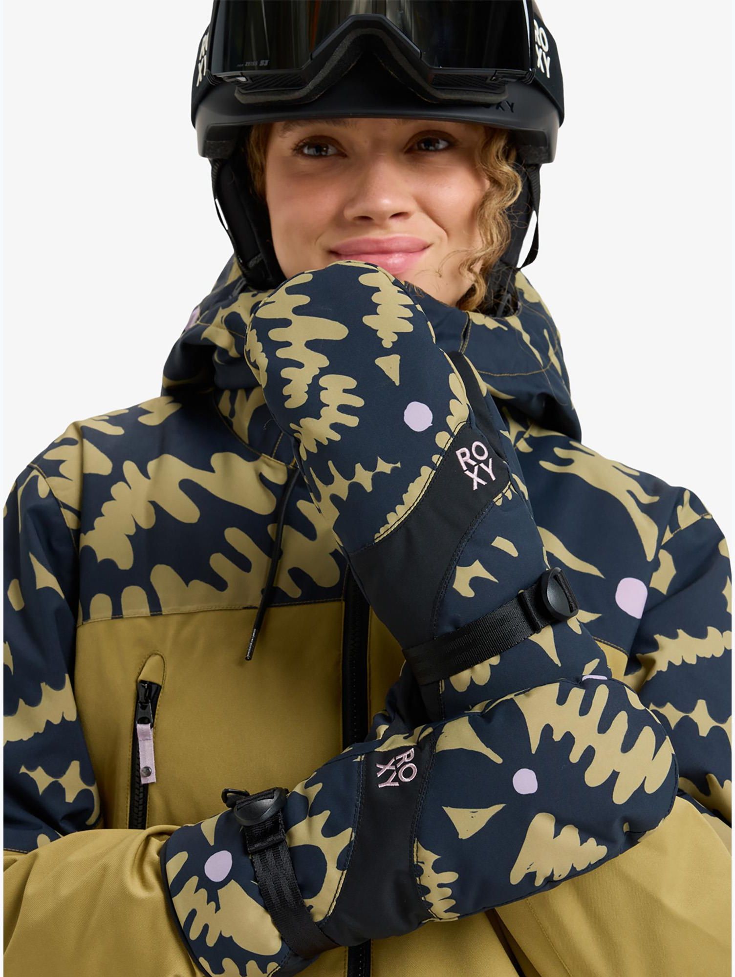 Dámské rukavice Roxy Jetty Solid Mitt True black