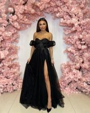 Zdjęcie Sukienka długa Madryt kolor czarny - Myślenice