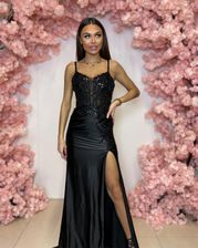 Zdjęcie Sukienka długa Chocolate kolor czarny - Libiąż