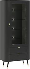 Zdjęcie Intermeble Witryna Wysoka Blinx 1D2S Czarna 179X179Cm - Przedecz