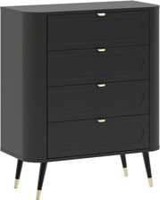 Zdjęcie Intermeble Komoda Blinx 4S Czarna 90X90Cm - Szepietowo