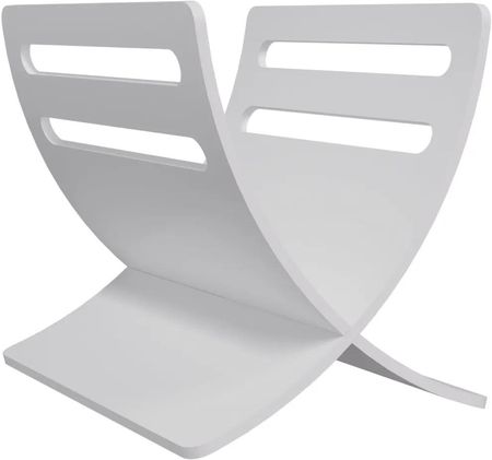 Gravora Stojak Na Gazety Z Drewna Topolowego Biały 45,5x30x22,5cm (G02234266)