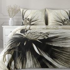 Zdjęcie Eurofirany Pościel Satynowa Spring 220X200 Jasnobeżowa Czarna Duży Kwiat - Bartoszyce