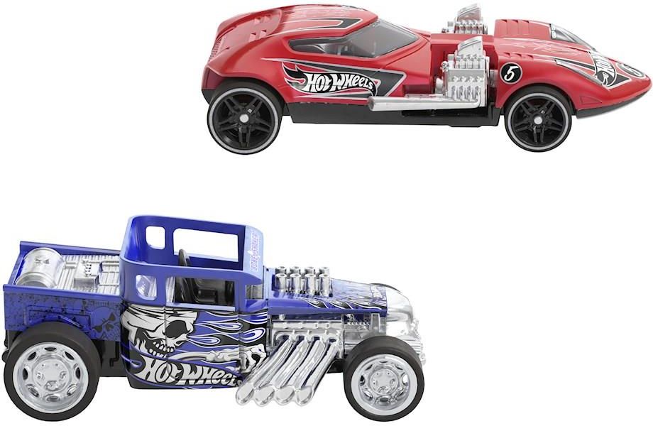 Hot Wheels Pull-Back Speeders 2-pack Autek Bone Shaker & Twin Mill ...