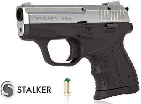 Pistolet Hukowy Alarmowo Sygnałowy Stalker M906 Bas Kal. .22 Long Blank 6 Mm Chrom Błysk M906Scp-Bas Pistolet Alarmowo Sygnałowy Z Certyfikatem Bas