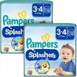 Pampers Zestaw Splashers Pieluchomajtki Rozmiar 3-4 6-11Kg 12szt. X2
