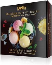 Zdjęcie Delia Cosmetics Fizzing Bath Bombs Fruity Mix Zestaw Upominkowy Do Kąpieli 4X100g - Sułkowice