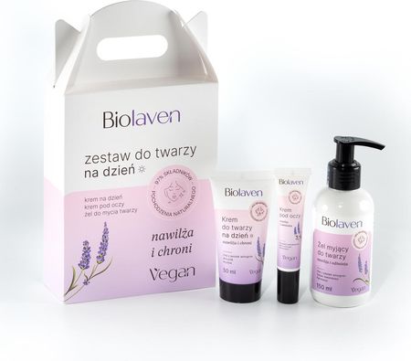 Biolaven Zestaw Do Twarzy Na Dzień Żel 150ml + Krem 50ml + Pod Oczy 15ml