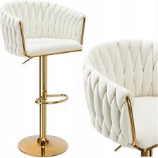 Zdjęcie Ehokery Hoker Cofton Gold Velvet Kremowa Biel - Płoty