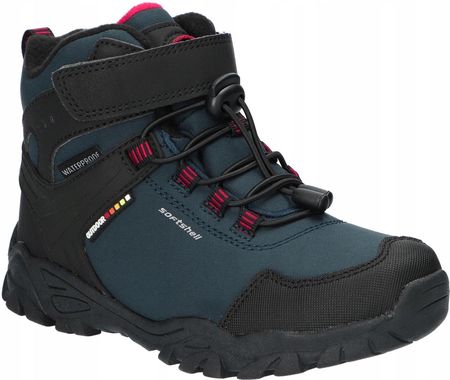 American Club WT266 Ocieplane Trapery Śniegowce Buty Zimowe Dziecięce Nv 32