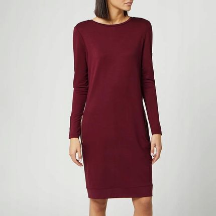 Barbour International Sukienka Shuttle Burgundowa Uk 8 Eu 34