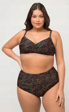 Ulla Popken Strój Kąpielowy Dwuczęściowy W Kropki R. 54