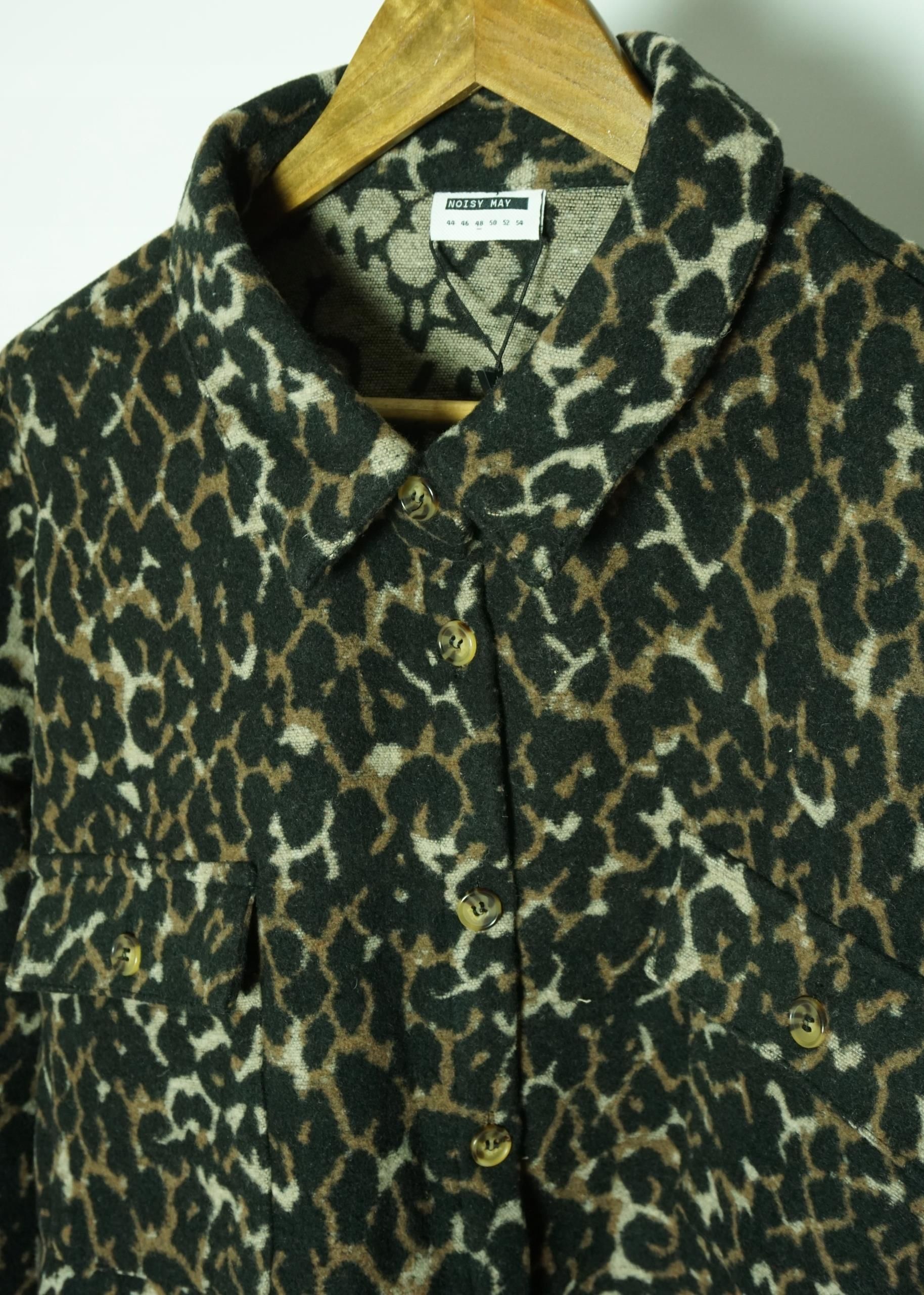 Noisy May Krótki Płaszcz Damski Flanny W Panterkę R 48 Ceny i opinie
