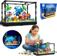 Zdjęcie COIL Klocki konstrukcyjne zestaw akwarium dla dzieci AKWARIUM 725 elementów RYBKI - Reszel