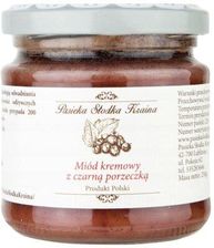 Zdjęcie Pasieka Słodka Kraina Miód Kremowy Z Czarną Porzeczką 250g - Żerków