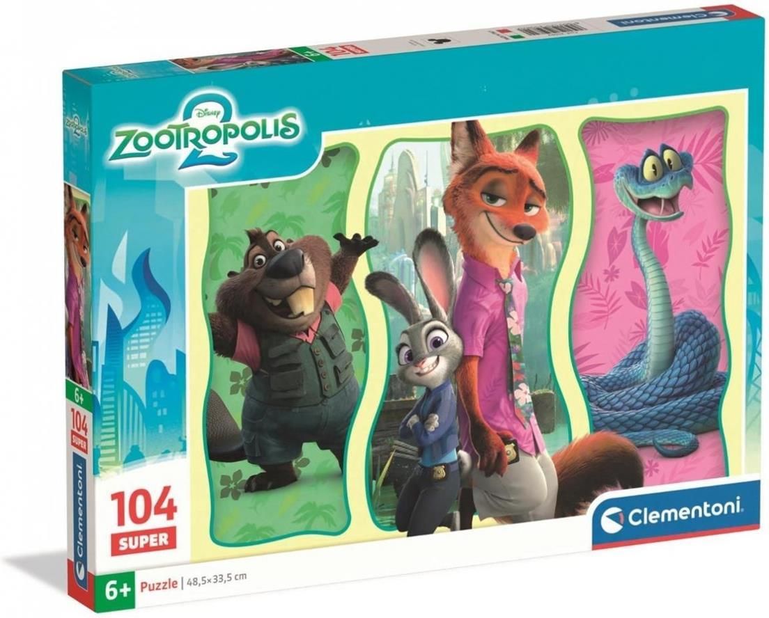 Clementoni Puzzle Super Zootopia 2 104 El. - Ceny i opinie - Ceneo.pl