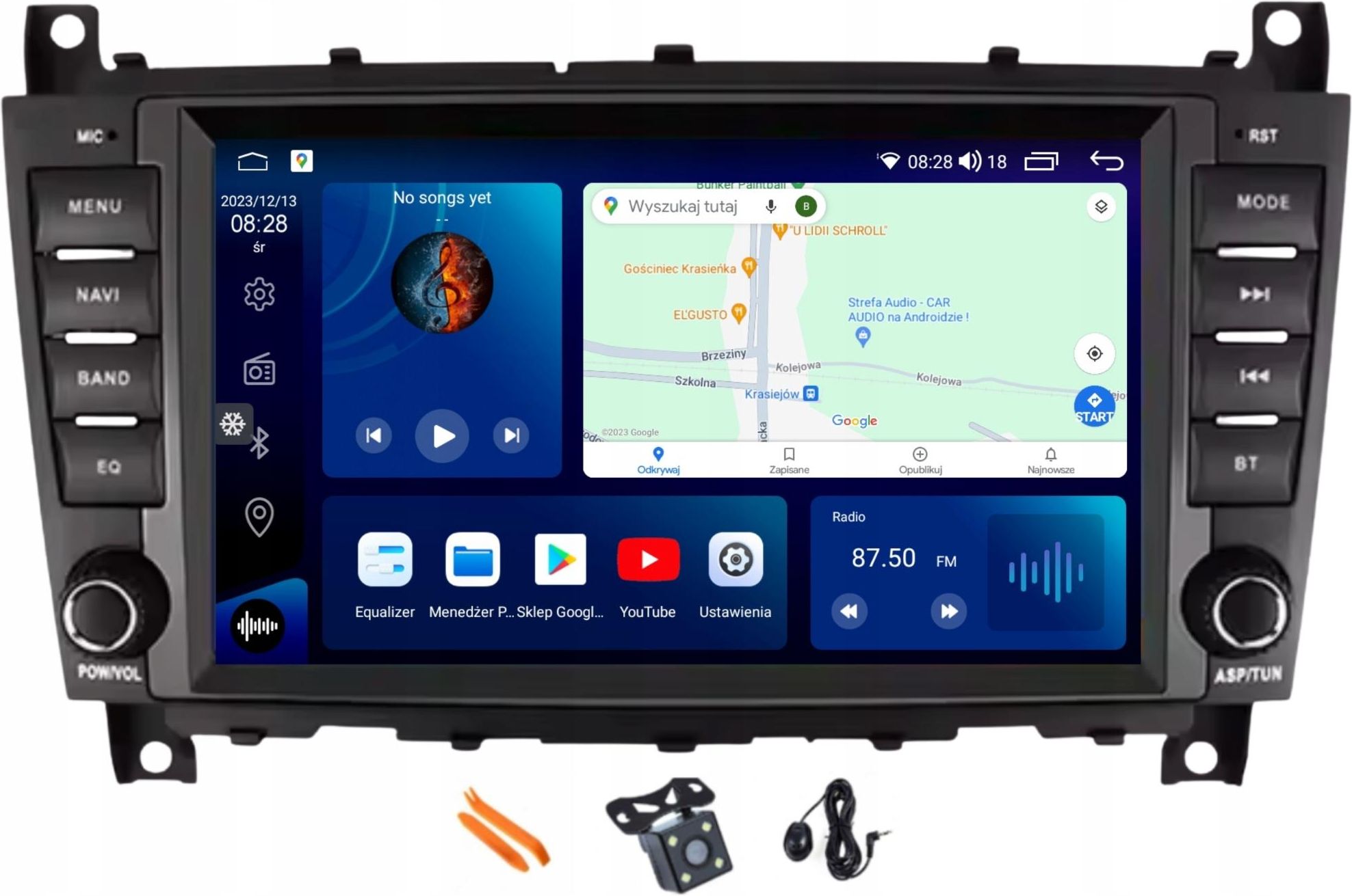 Radioodtwarzacz samochodowy Alphasound Radio Android Nawigacja 256GB ...