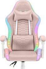 Zdjęcie Hell's Chair HC-1000 Led Pink Tkanina - Dobrodzień