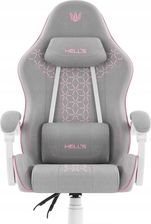 Zdjęcie Hell's Chair HC-1008 2.0 Szaro - różowy Mesh - Szczawno-Zdrój
