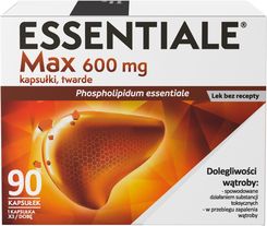 Zdjęcie Essentiale Max na wątrobę 600mg 90 kaps. - Lwówek Śląski