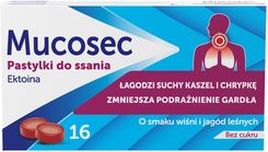 Zdjęcie MUCOSEC na kaszel suchy 16 pastylek - Bytów