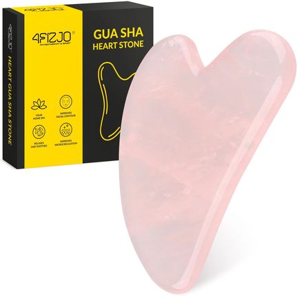 4Fizjo Klasyczny Kamień Gua Sha Z Naturalnego Minerału Do Liftingu Różowy