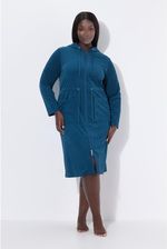 Zdjęcie Damskie Szlafrok dwukierunkowy zamek błyskawiczny kaptur frotte - Stalowa Wola