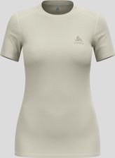 Zdjęcie Koszulka damska ODLO Merino 160 BL TOP krótki rękaw - beżowa, 100% wełna - Golina