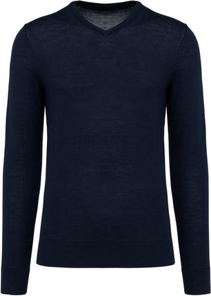 Sweter v-neck z merynosów Kariban Premium