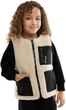 Zdjęcie Dziewczęca dwustronna ocieplana kamizelka sherpa Lifestyle SIROKO Tiny-G - Bolków