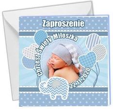 Zdjęcie Zaproszenie Ze Zdjęciem Na Chrzest Wyjątkowa Pamiątka 14×14 Cm - Łazy