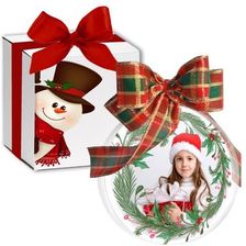 Zdjęcie Bombka personalizowana ozdoba ze zdjęciem 10cm w pudełku - Łazy