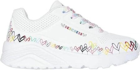 Buty SKECHERS UNO LITE HEART CRAZE Biały