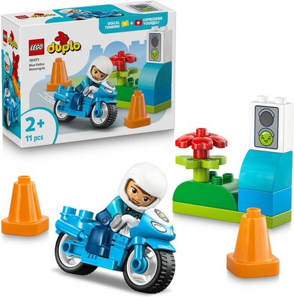 LEGO DUPLO 10471 Niebieski motocykl policyjny