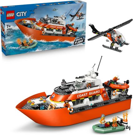 LEGO City 60504 Łódź ratunkowa i helikopter straży przybrzeżnej