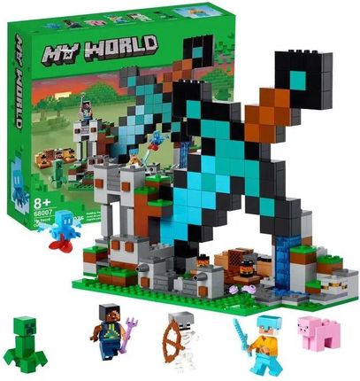 Wiejskie domy minifigurki minecraft Góry jaskinia Klocki konstrukcyjne Prezent dla dzieci zabawki miejskie
