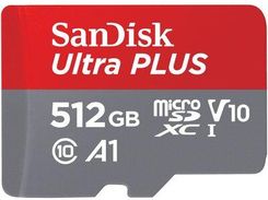 Zdjęcie Sandisk Karta Pamięci Ultra Plus Microsdxc 512Gb + Adapter (215443) - Wąbrzeźno